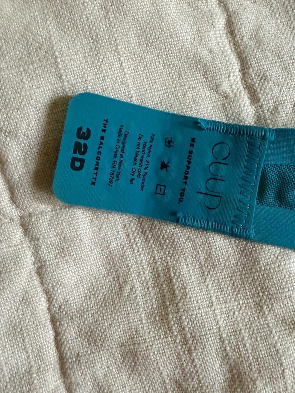 CUUP Mesh Balconette Turquoise 32D